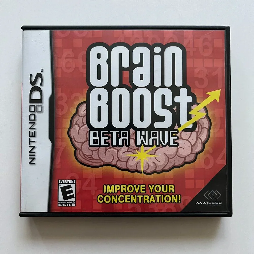 Brain Boost: Beta Wave (Nintendo DS) 2006 Tested & Working